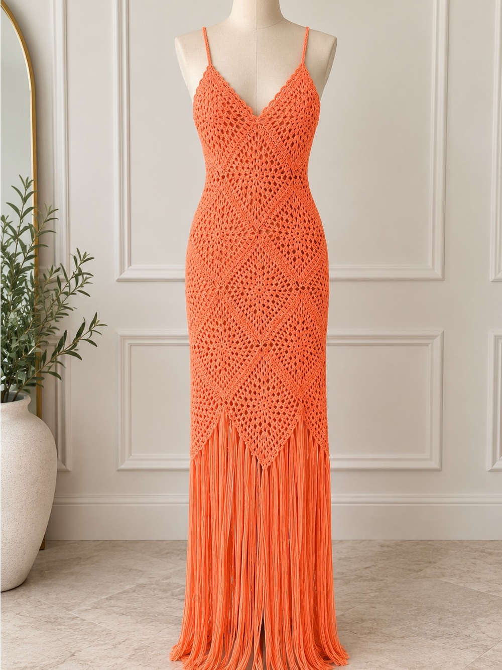 Line + Dot Wandering Crochet Dress